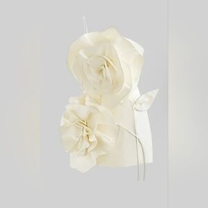 New beautiful strapless floral mini dress